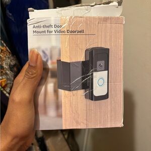 Black and Gray Video Doorbell Mount